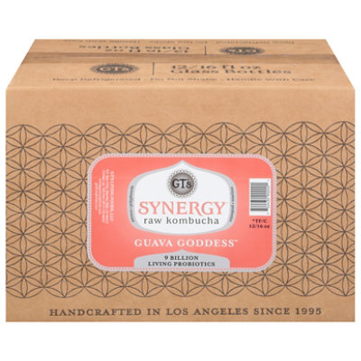 GT's Synergy Guava Goddess Organic Kombucha - 12-16.2 Fl. Oz. - Image 3