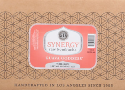 GT's Synergy Guava Goddess Organic Kombucha - 12-16.2 Fl. Oz. - Image 2