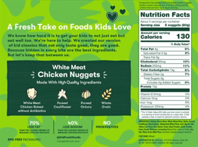 Kidfresh White Meat Chicken Nuggets - 7.9 OZ - Image 3