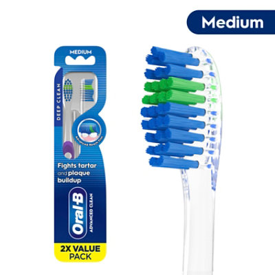 Oral-b Indicator Color Collection Manual Toothbrush Medium 2 Count - 2 CT - Image 1