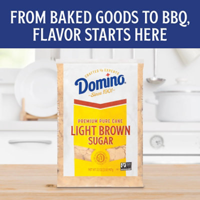 Domino Premium Pure Cane Light Brown Sugar 2lb Zipper Pak - 2 LB - Image 3