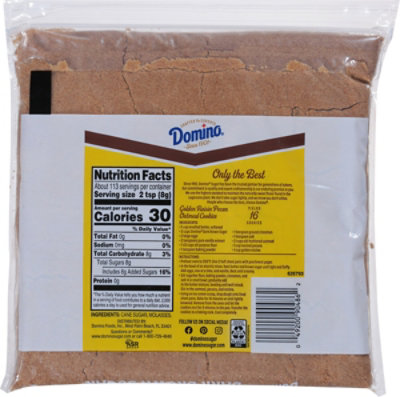 Domino Premium Pure Cane Dark Brown Sugar 2lb Zipper Pak - 2 LB - Image 8