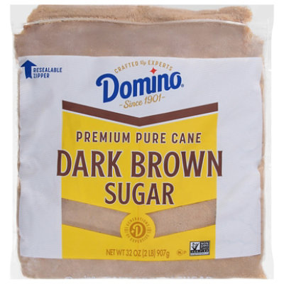 Domino Premium Pure Cane Dark Brown Sugar 2lb Zipper Pak - 2 LB - Image 2