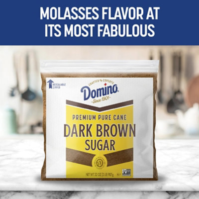 Domino Premium Pure Cane Dark Brown Sugar 2lb Zipper Pak - 2 LB - Image 7