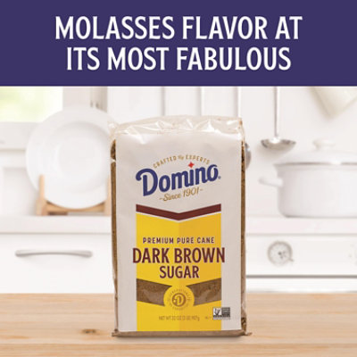 Domino Premium Pure Cane Dark Brown Sugar 2lb Zipper Pak - 2 LB - Image 3
