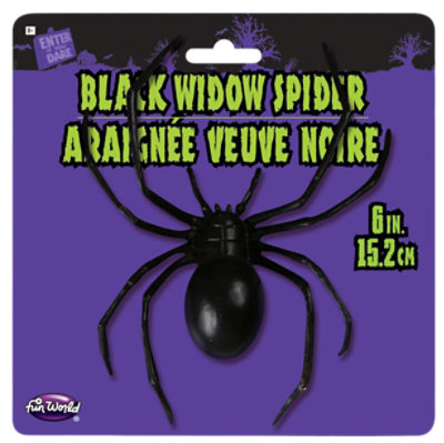 Hol 6in Black Widow Spider - EA - Image 1