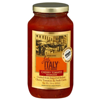 Little Italy In The Bronx Marinara Sauce Cherry Tomato - 24 OZ - Image 3