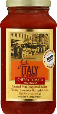 Little Italy In The Bronx Marinara Sauce Cherry Tomato - 24 OZ - Image 2