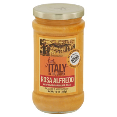 Little Italy In The Bronx Pasta Sauce Rosa Alfredo - 15 OZ - Image 3