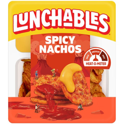 Lunchables Spicy Nachos with Chili Lime Flavored Tortilla Chips - 4.4 Oz - Image 1