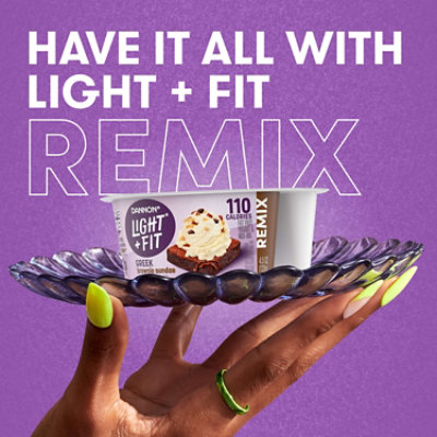 Light + Fit Greek Mixin' Vanilla Yogurt with Brown Toffee Pecan - 4.5 Oz. - Image 3