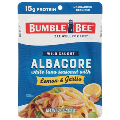 Bumble Bee Lemon Garlic Albacore Tuna In Water 2.5oz Pouch - 2.5 OZ - Image 3