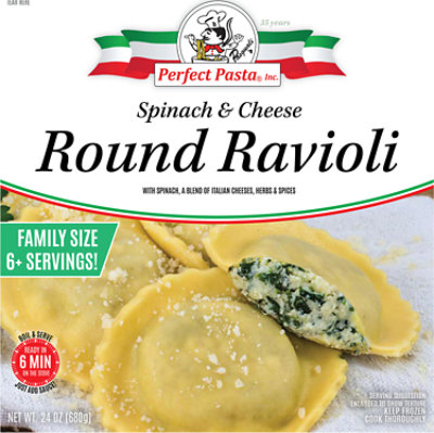 Perfect Pasta Spinach & Cheese Ravioli 24oz - 24 OZ - Image 1