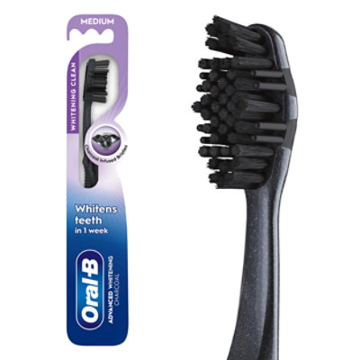 Oral-b Charcoal Whitening Therapy Toothbrush, Medium, 1 Count - EA - Image 1