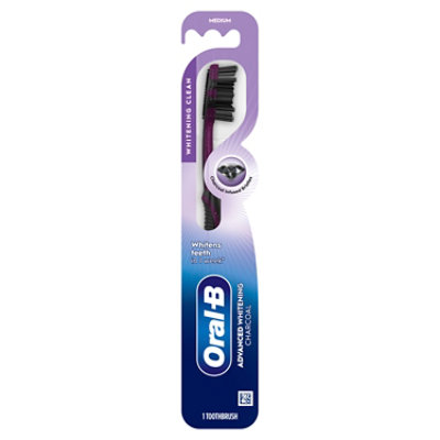 Oral-b Charcoal Whitening Therapy Toothbrush, Medium, 1 Count - EA - Image 2