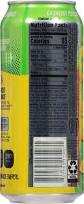 C4 Performance Energy Jolly Rancher Green Apple - 16 Fl Oz - Image 6