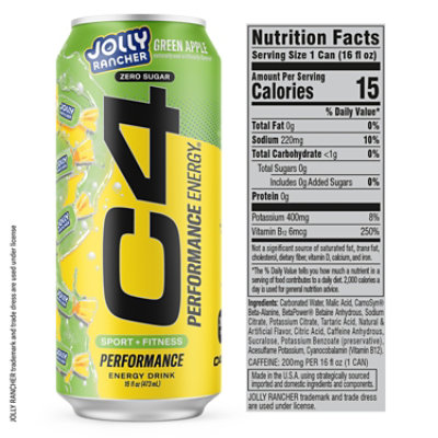 C4 Energy Jolly Rancher Green Apple 16fz - 16 FZ - Image 5