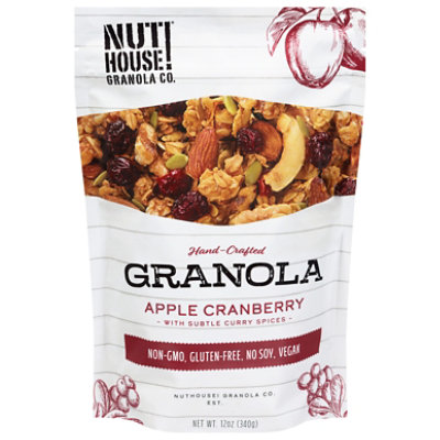 Nuthouse Granola Apple Cranberry - 12 OZ - Image 1