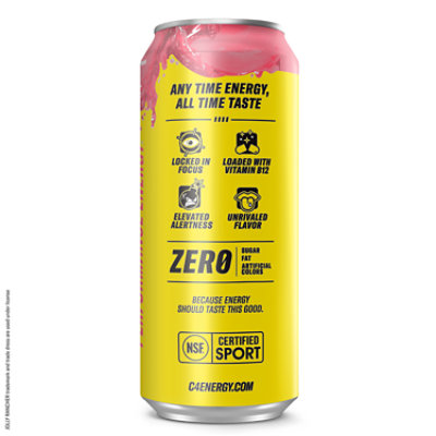 C4 Performance Energy Jolly Rancher Watermelon - 16 Fl. Oz. - Image 2