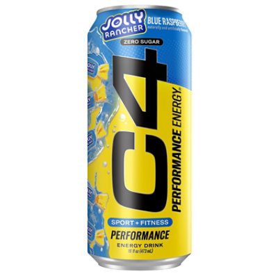 C4 Energy Jolly Rancher Blue Raspberry 16fz - 16 FZ - Image 1