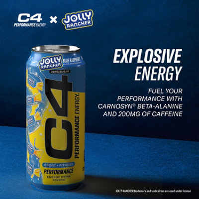 C4 Energy Jolly Rancher Blue Raspberry 16fz - 16 FZ - Image 3