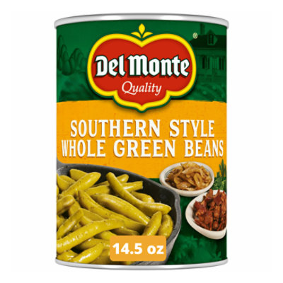 Del Monte Southern Style Whole Green Beans Canned 14.5 Oz - 14.5 OZ - Image 1