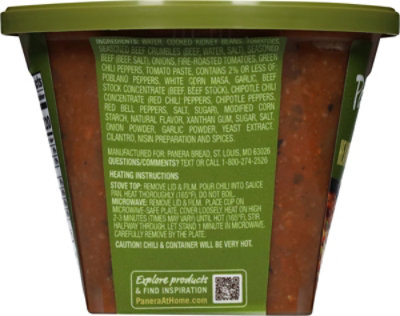Panera Bread Hearty Beef Chili With Beans Soup Cup - 10 OZ - Image 5