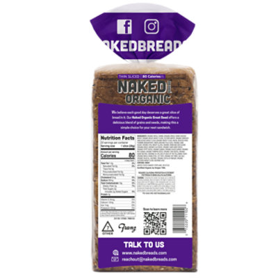 Naked Organic Great Seed Thin Sliced Bread - 20 OZ - Image 5