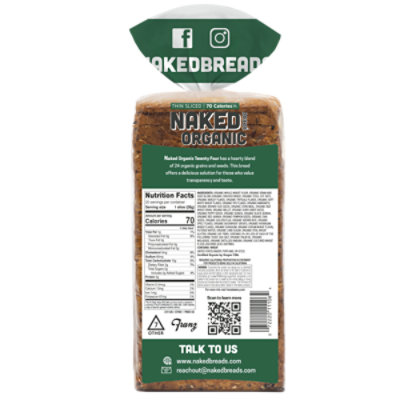 Naked Organic Twenty Four Thin Sliced Bread - 20 OZ - Image 5