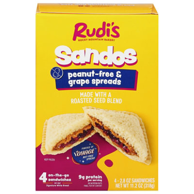 Rudi's Sandos Peanut Free And Grape - 4-2.8 OZ - Image 3