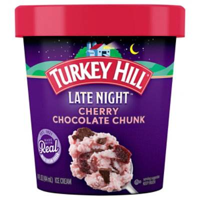Turkey Hill Late Night Cherry Chocolate Chunk 14 Oz - 14 FZ - Image 1