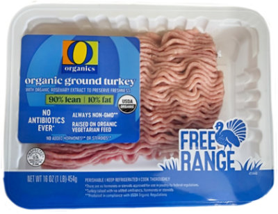 O Organics Turkey Ground 90% Lean 10% Fat 16 Oz - 16 OZ - Image 1