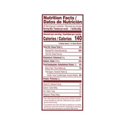 La Comadre Sonora Style Flour Tortillas Soft Taco Size - 20 Count - Image 3