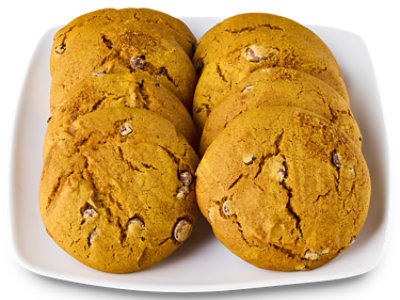 Jumbo Pumpkin Ginger Chocolate Chip Cookies 8 Count - EA - Image 1