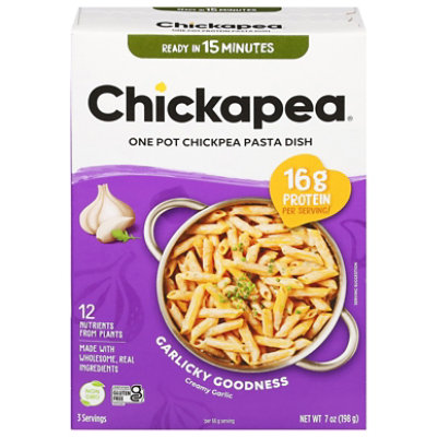 Chickapea Pasta Dish Creamy Garlic - 7 OZ - Image 1