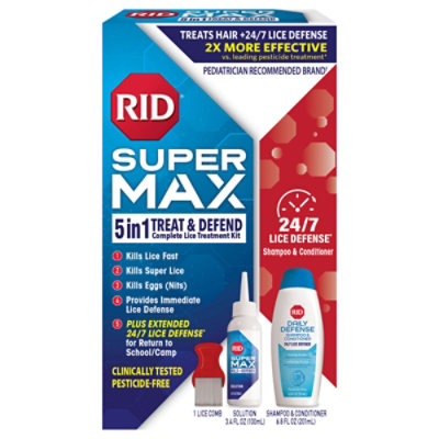 Rid Super Max 5-in-1 Complete Lice Elimination Kit - EA - Image 1