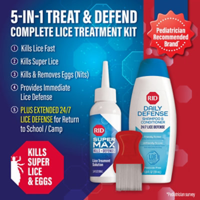 Rid Super Max 5-in-1 Complete Lice Elimination Kit - EA - Image 2