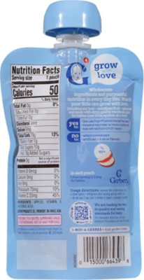 Grbr Naturals 2nd Foods Puree Apple Pouch - 3.5 OZ - Image 5