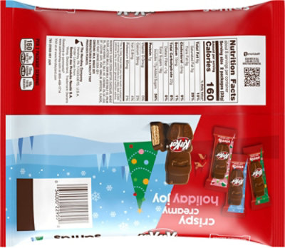 KIT KAT Milk Chocolate Wafer Snack Size Santas Christmas Candy Bag - 8.85 Oz - Image 6