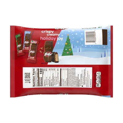 KIT KAT Milk Chocolate Wafer Snack Size Santas Christmas Candy Bag - 8.85 Oz - Image 2