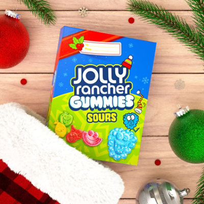 JOLLY RANCHER Sour Gummies Original Fruit Flavored Christmas Candy Gift Box - 6 Oz - Image 4
