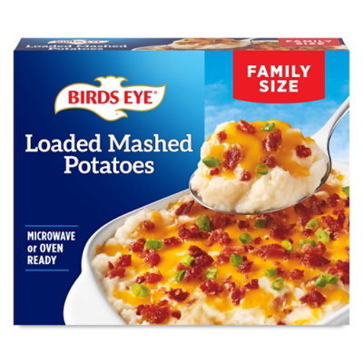Birds Eye Loaded Mashed Potatoes Family Size Frozen Potato Side Dish 24 Oz - 24 OZ - Image 1