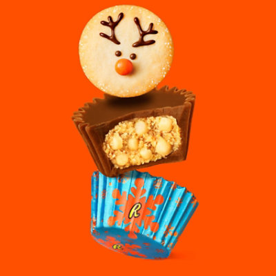 REESE'S Miniatures Sugar Cookie Milk Chocolate Peanut Butter Cups Christmas Candy Bag - 9.9 Oz - Image 3