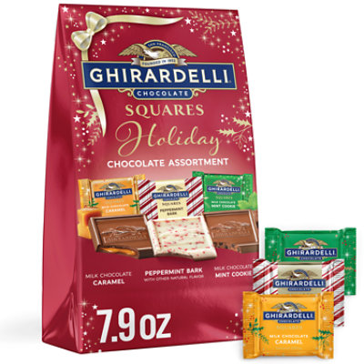 Holiday Chocolate Astd Squares Lg Bag - 7.9 OZ - Image 1