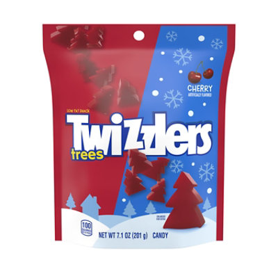 TWIZZLERS Cherry Flavored Trees Chewy Christmas Candy Bag 7.1 Oz - Image 1