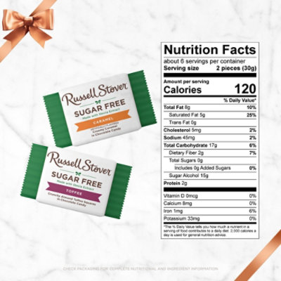 Russell Stover Sugar Free Astmt Chocolate Christmas Box - 6.2 OZ - Image 3