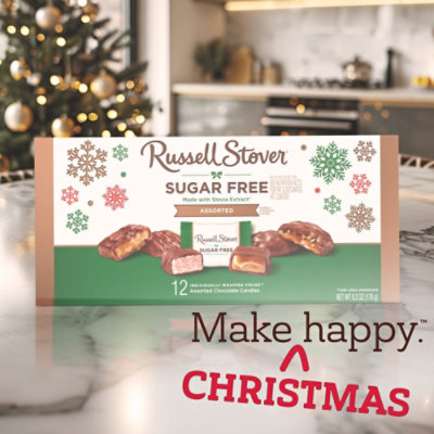 Russell Stover Sugar Free Astmt Chocolate Christmas Box - 6.2 OZ - Image 5