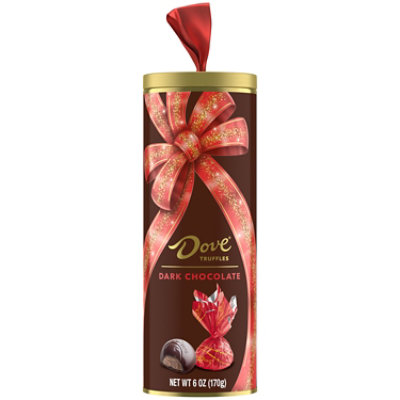 Dove Drk Chocolate Truffle Tin Christmas - 6 OZ - Image 1