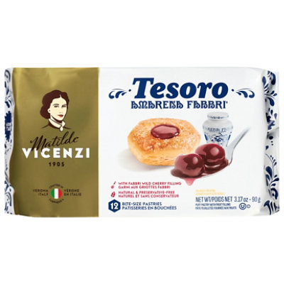Matilde Vicenzi Tesoro Cookies W/ Fabbri Amarena 3.17oz - 3.17 OZ - Image 1