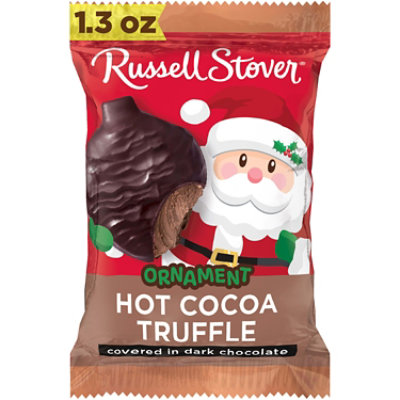 Russell Stover Dark Chocolate Hot Cocoa Truffle Ornmnt - 1.3 OZ